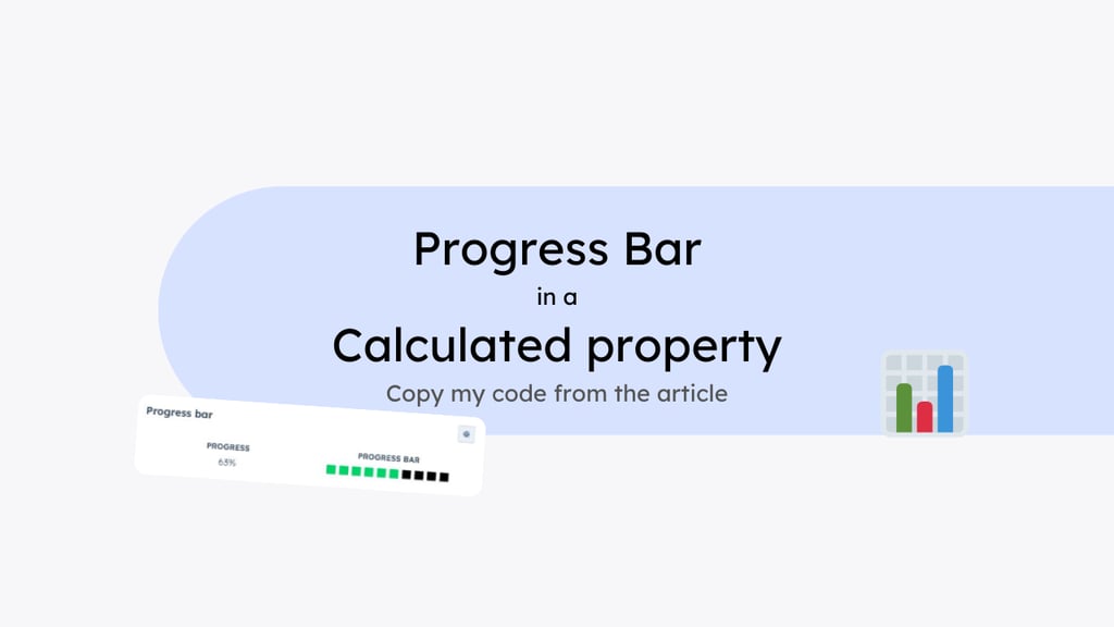 Creating an automated progress bar in a calculated property