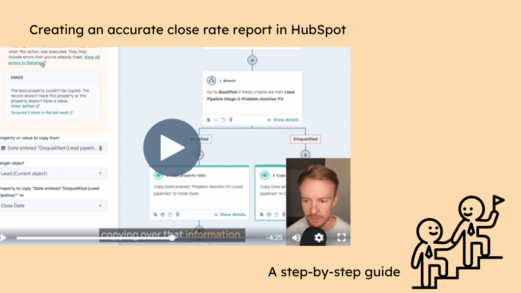 Creating an accurate close rate report in HubSpot: A step-by-step guide