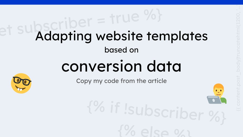 Adapting website templates based on conversion data in HubSpot